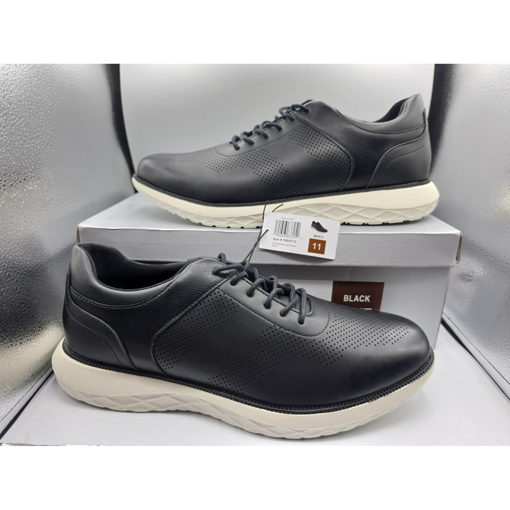 Perry Ellis: Mens Shoe Size 11 Black Casual Portfolio Ultra Foam Perforated NEW